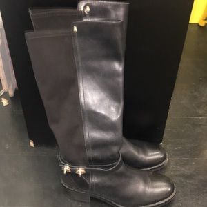 Coach pearla knee high boots sz 8 black